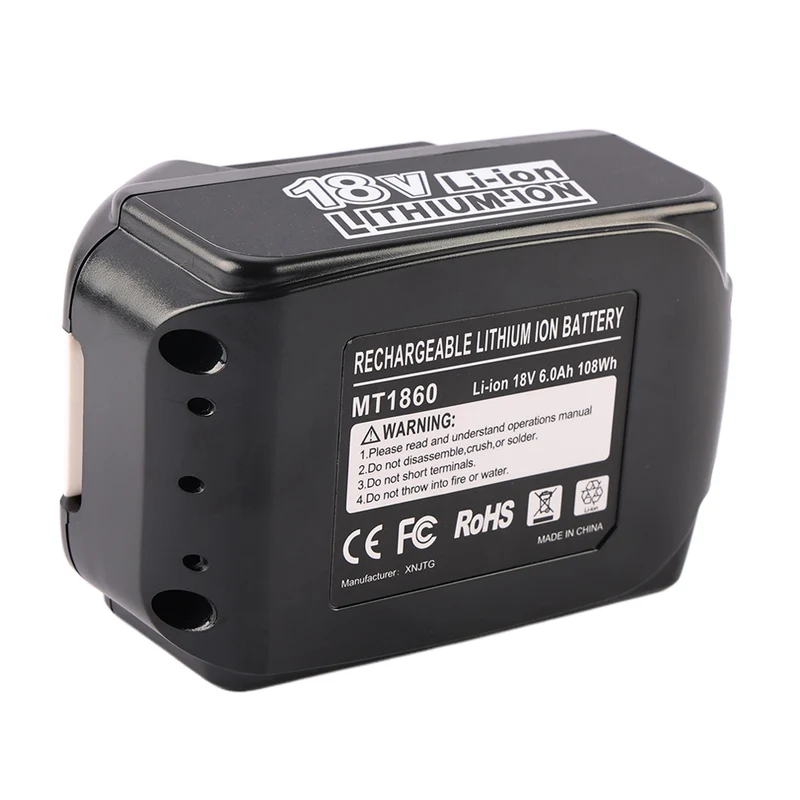 MT1850 Replacement Battery For Makit 18V 6000mAh Power Tool