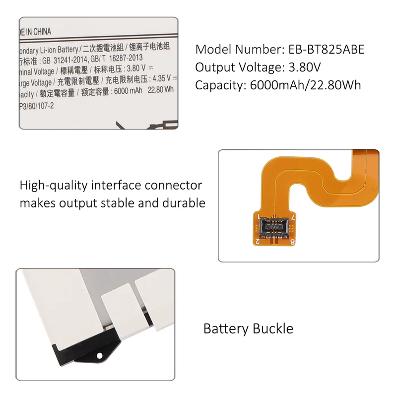 EB-BT825ABE Replacement Battery For Samsung Galaxy Tab S3 SM-T820 SM-T825 SM-T827V