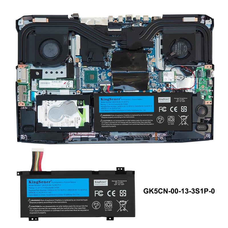 MACHENIKE T90 Plus-TB Laptop Battery Replacement-Compatible GK5CN-00-13-3S1P-0