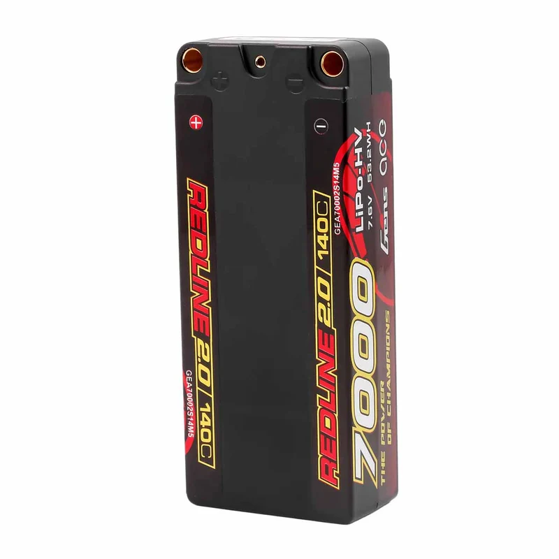Gens Ace Redline 2.0 Hv Accu lipo Mid-Shorty 7.6v 7000mah 140C 2S1P