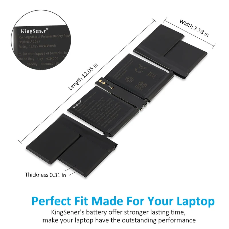 A2527 Battery for MacBook Pro 16 A2485 Late 2021 - 99.6Wh