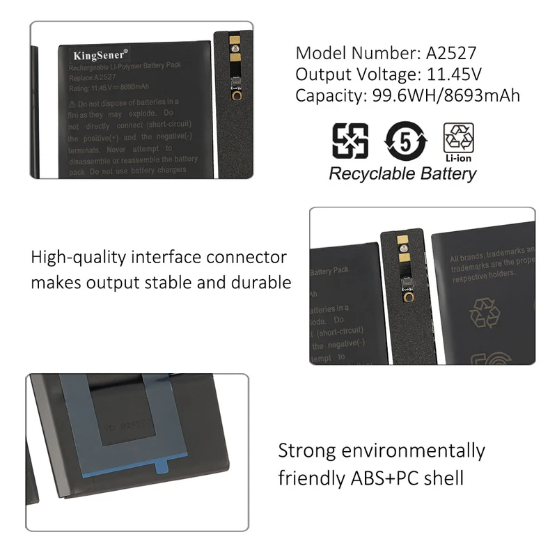 A2527 Battery for MacBook Pro 16 A2485 Late 2021 - 99.6Wh