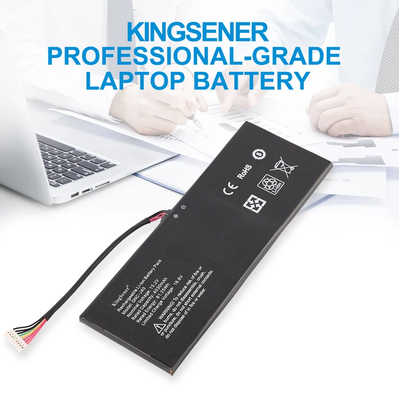 GNC-J40 961TA013F Replacement Battery for GIGABYTE P34K P34W V3 V5 Gaming Laptop — 15.2V 61.25Wh