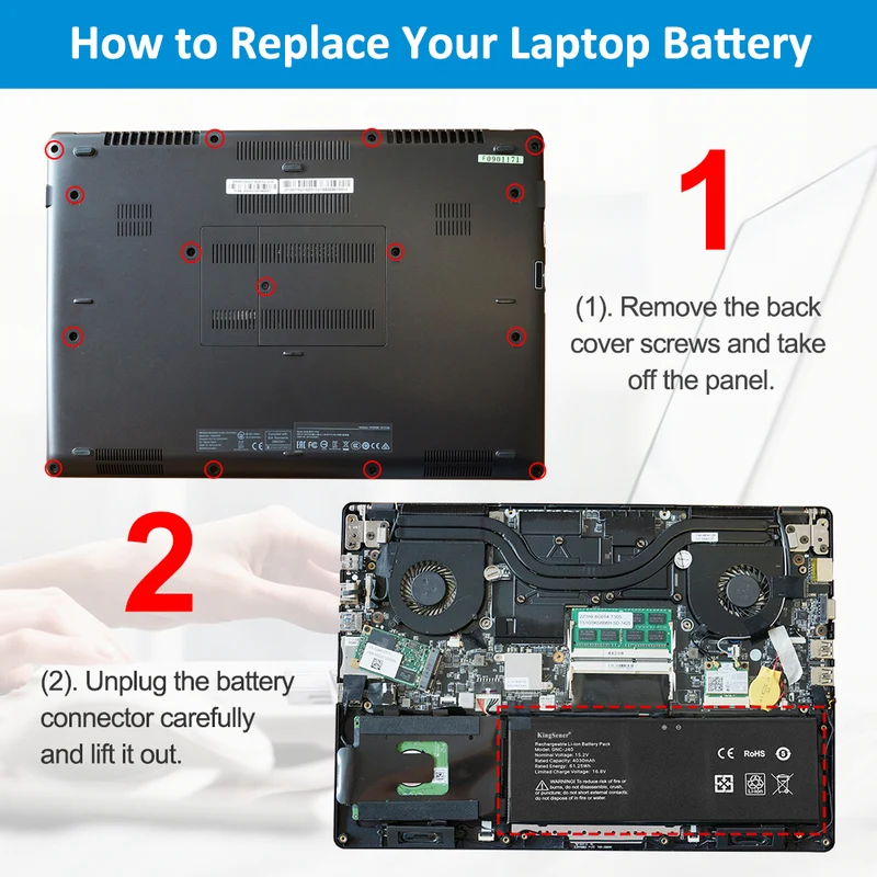 GNC-J40 961TA013F Replacement Battery for GIGABYTE P34K P34W V3 V5 Gaming Laptop — 15.2V 61.25Wh