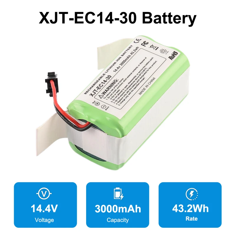 XJT-EC14-30 Robot Vacuum Battery For Ecovacs Deebot N79S N79W N79 500 600