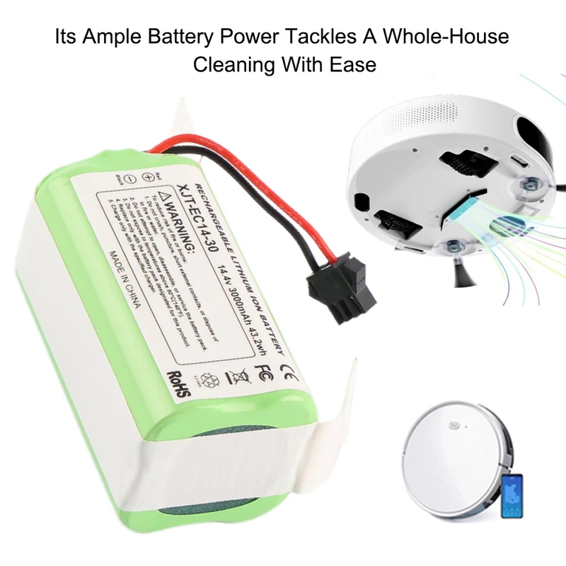 XJT-EC14-30 Robot Vacuum Battery For Ecovacs Deebot N79S N79W N79 500 600