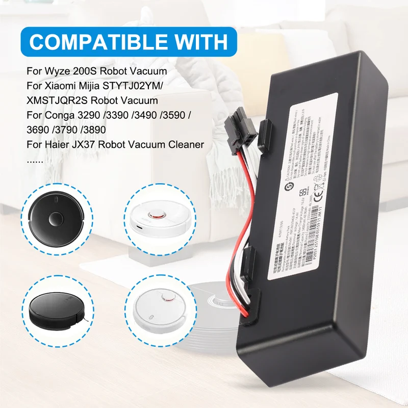STYTJ02YM Vacuum Cleaner Battery For Mijia Sweeping Mopping Robot and For Haier JX37