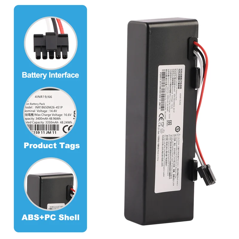 STYTJ02YM Vacuum Cleaner Battery For Mijia Sweeping Mopping Robot and For Haier JX37