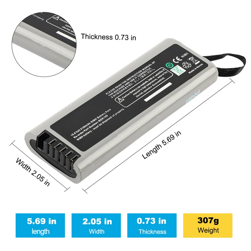BDR15D Battery for Yokogawa OTDR AQ7275 AQ7275 2100mAh / 22.68Wh