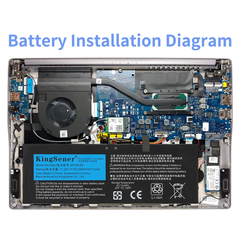 AP18C8K Laptop Battery Replacement for Acer Aspire 5 A514-54 A514-54G | US Stock