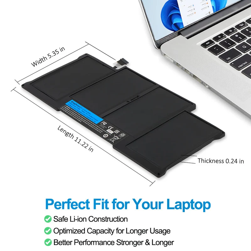 A1496 Replacement Battery For Apple MacBook Air A1466 13 inch Early 2014 | US Stock