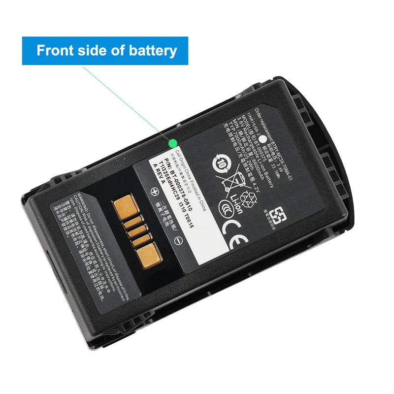 BTRY-MC3X-70MA-01 MC3400 Barcode Scanner Battery For Zebra MC330AX
