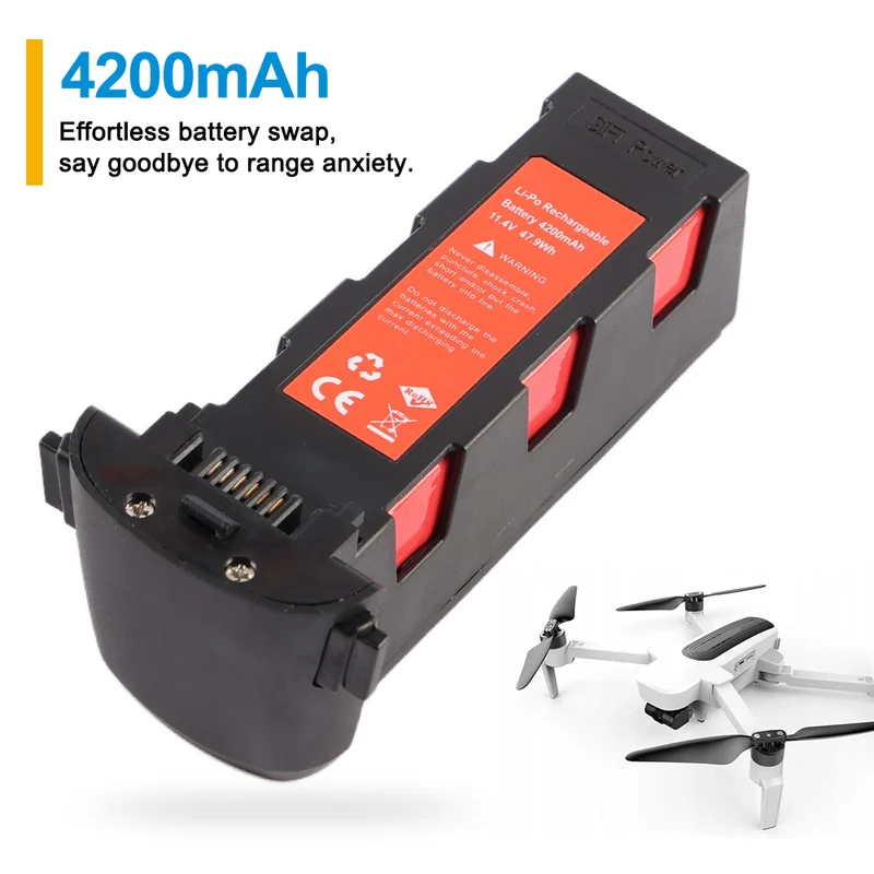 Max Power 11.4V 4200mAh Lipo Battery for Hubsan Zino H117S GPS RC Drone Flight Battery
