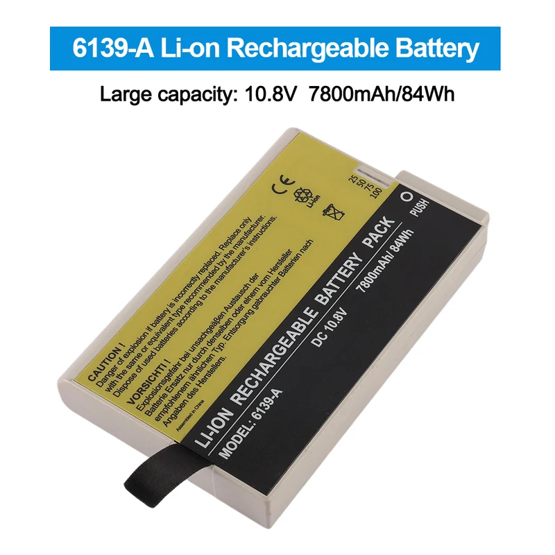 6139-A Replacement Battery For Philips Avalon MP Series MX Series ICU Patient Monitor
