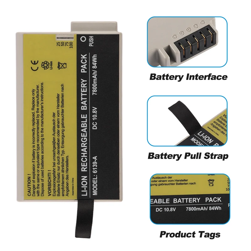 6139-A Replacement Battery For Philips Avalon MP Series MX Series ICU Patient Monitor