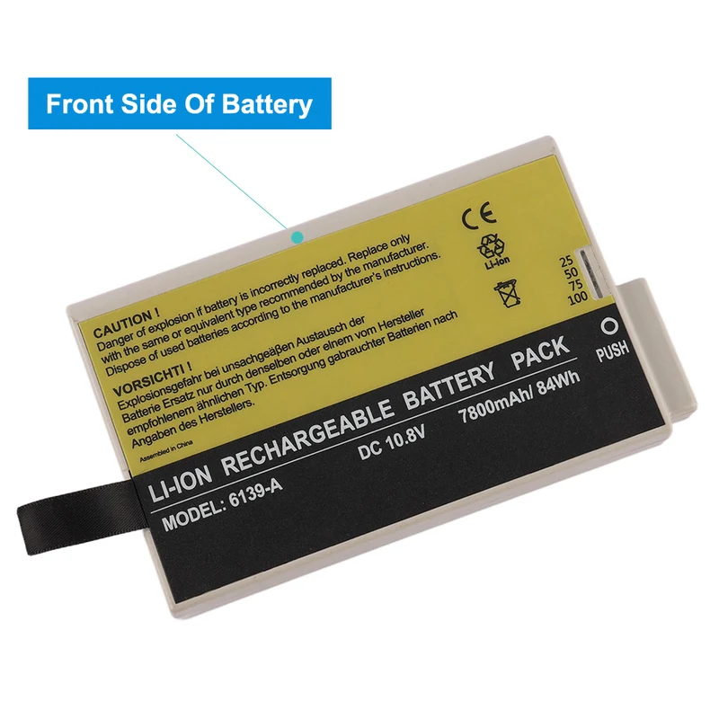 6139-A Replacement Battery For Philips Avalon MP Series MX Series ICU Patient Monitor