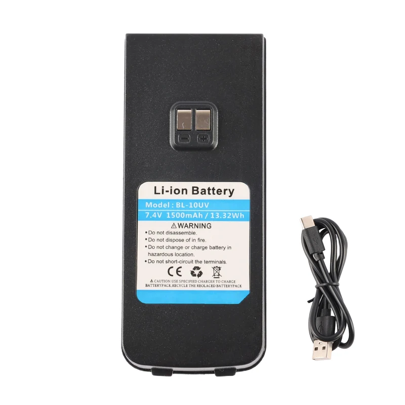 BL-10UV Replacement Battery For Baofeng UV-11R UV-10R Amateur Ham Radio Transceiver
