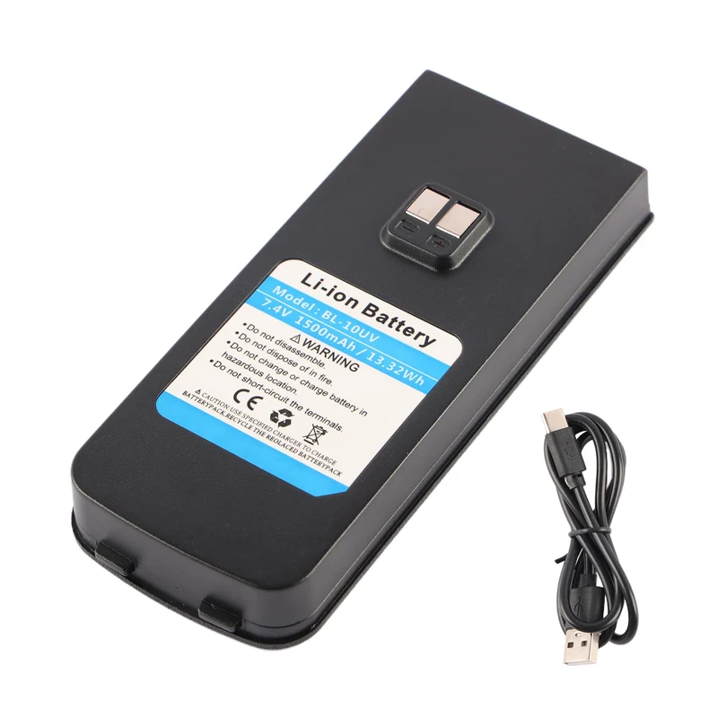 BL-10UV Battery For Baofeng UV-11R UV-10R Dual-Band Two-Way Radio 1500mAh 7.4V