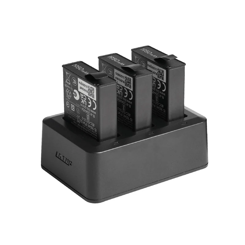 LKTOP Osmo Action Parallel Charging Hub for DJI Osmo Action 3/4/5 Pro/6/360 – AC313