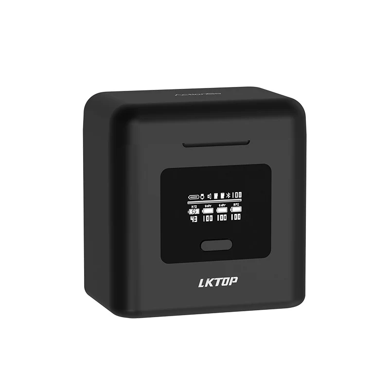 LKTOP ActionGo Smart Charging Hub for DJI Osmo Action 3/4 & GoPro Hero 5–12 – 18W Fast Charge & Power Bank – ACG247