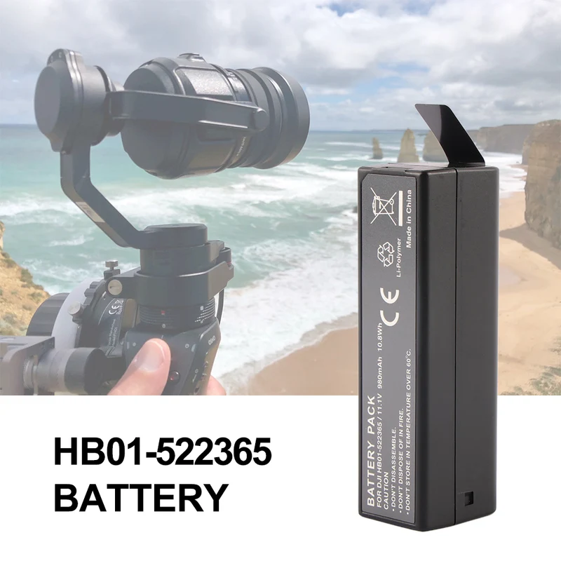 HB01-522365 Battery For DJI Osmo Osmo+ Zenmuse X3 X5 X5R Handheld Camera 980mAh