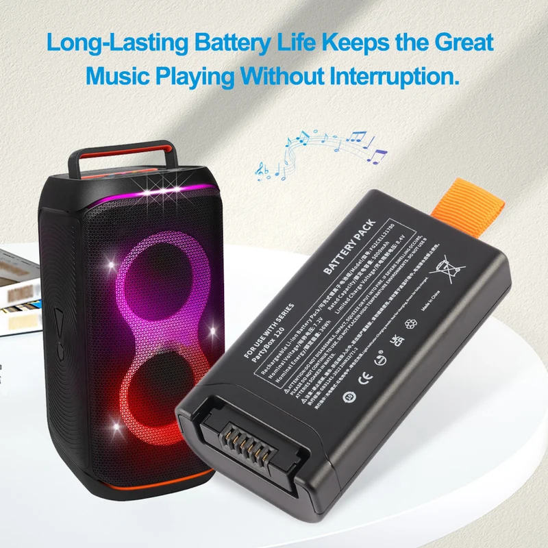 Replacement Bluetooth Speaker Battery For JBL PartyBox Club 120