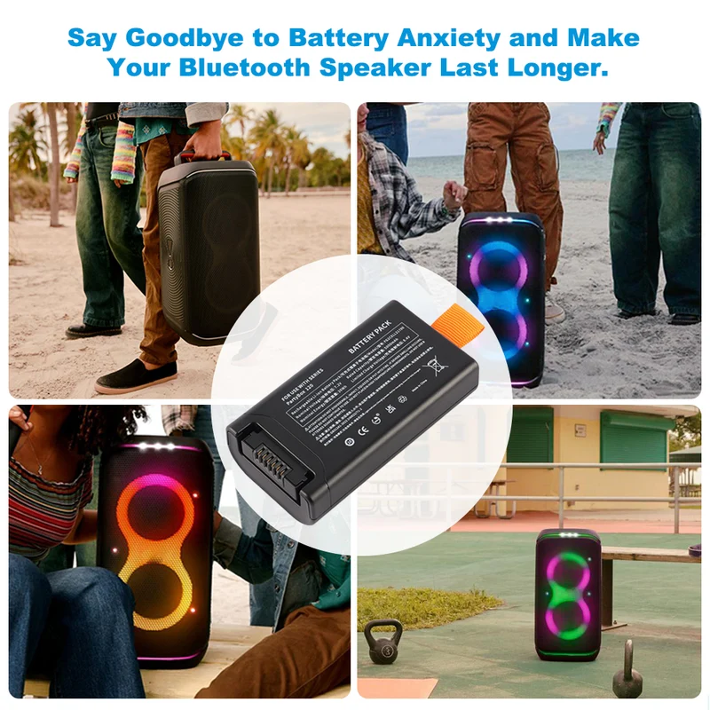 Replacement Bluetooth Speaker Battery For JBL PartyBox Club 120