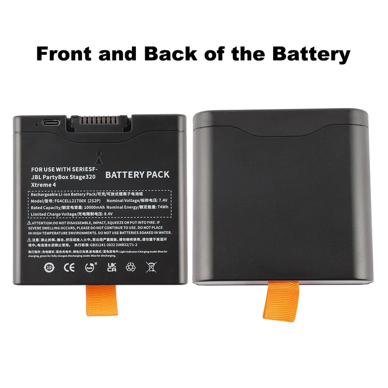 FG4CELL2170X FG4CELL21700X Battery For JBL Xtreme 4 9444mAh