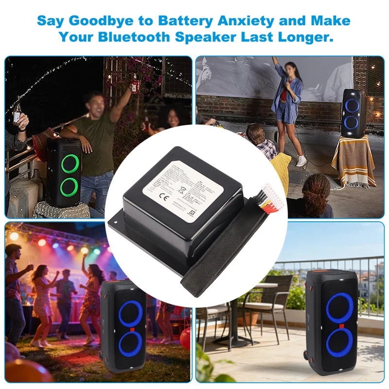 GSP-ICR2S4P-PB350A Battery For JBL PartyBox 310 Bluetooth Speaker 10000mAh 7.2V