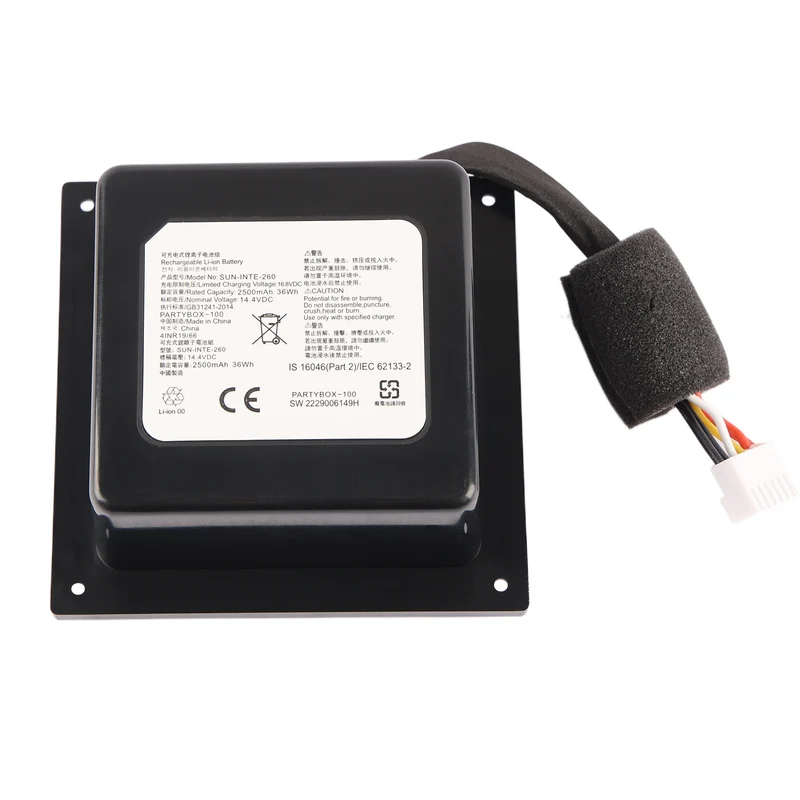 SUN-INTE-260 Battery For JBL PartyBox 100 Bluetooth Speaker 2500mAh 14.4V