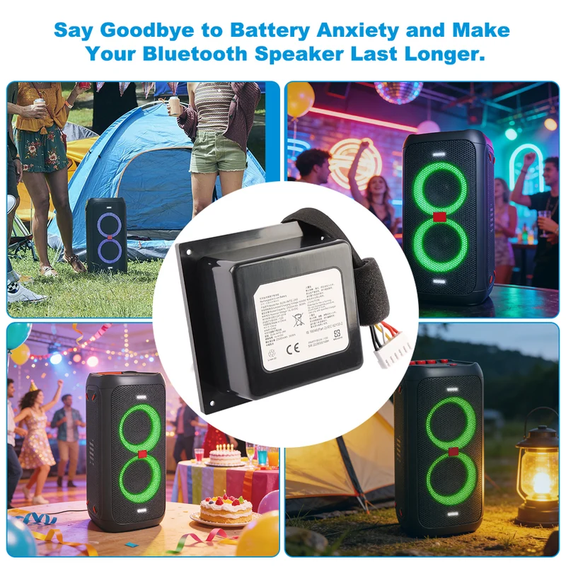 SUN-INTE-260 Replacement Battery For JBL PartyBox 100 Portable Party Speaker 36Wh