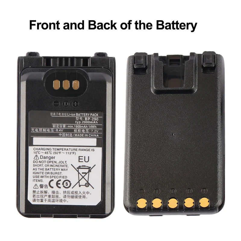 BP-290 Replacement Battery For Icom IC-F52D IC-F62D IC-M85 Radio