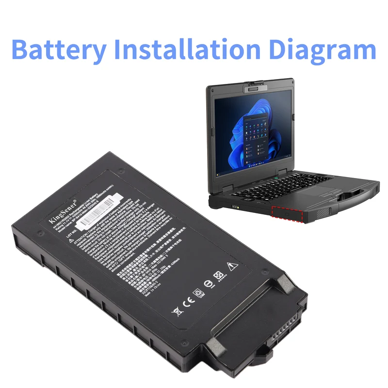 BP-S410-Main-32/2040S Laptop Battery for Getac S410 Semi-Rugged Notebook — 46.6Wh