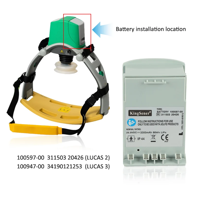 Produced in 2015 Medtronic Lucas 2 Chest Compression 100597-00 Battery (40% new, no warranty!)