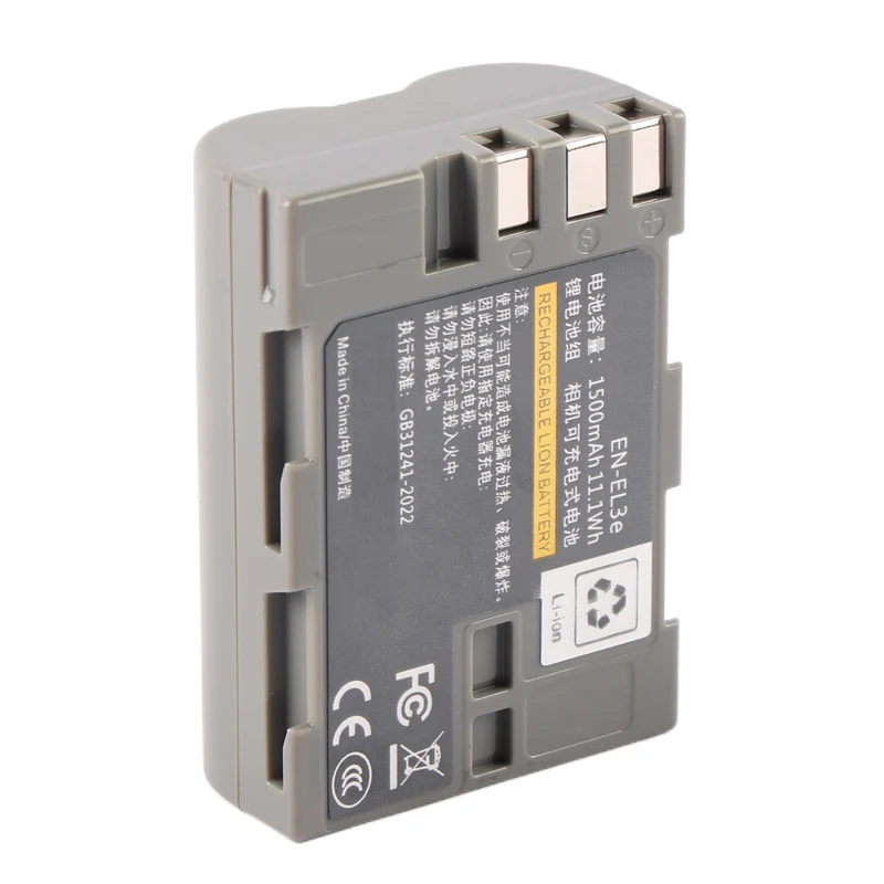 EN-EL3E Rechargeable Li-ion Battery For Nikon D-Series DSLR Camera 1500mAh