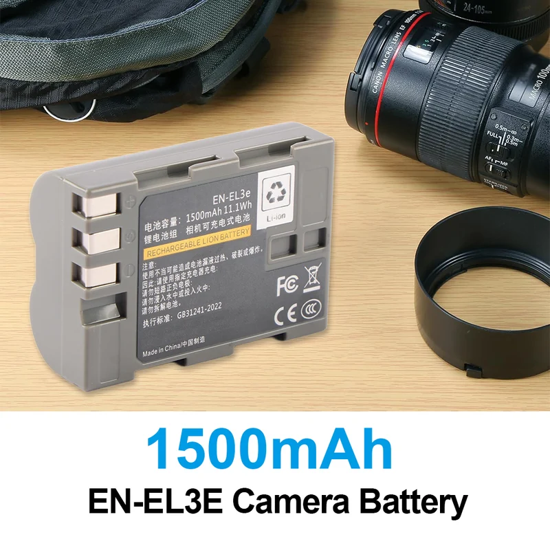EN-EL3E Replacement Camera Battery For Nikon D90 D100 D200 D300