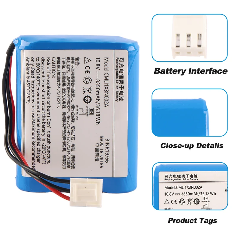 Replacement Battery For Comen CMLI1X3N002A 10.8V 3350mAh