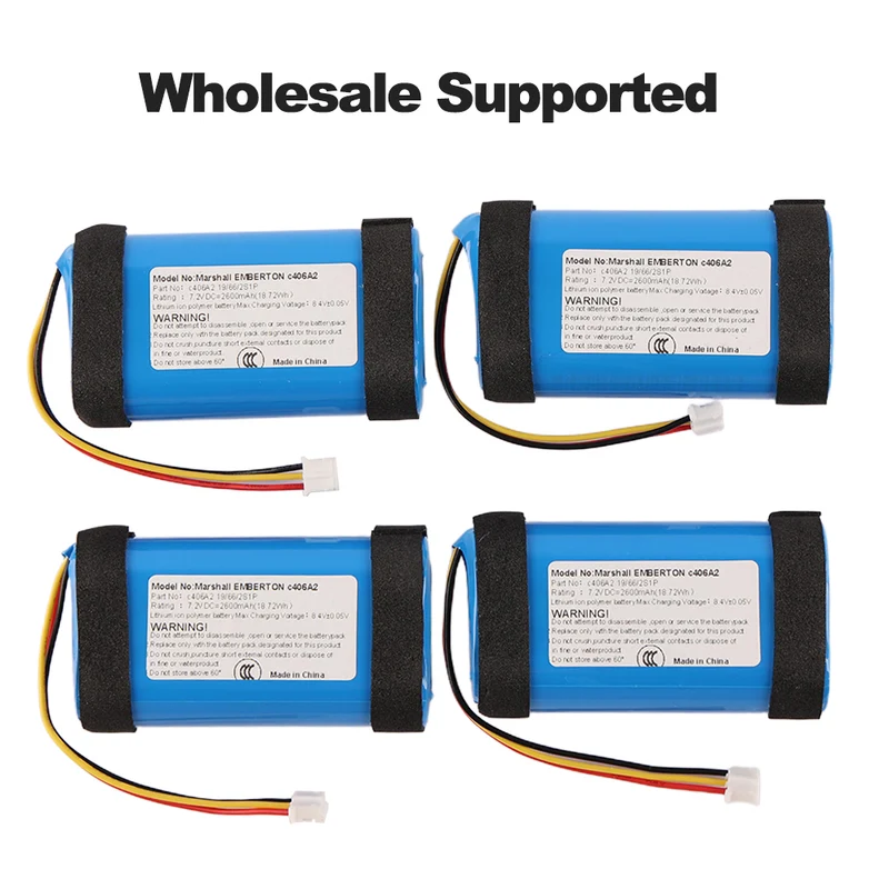 C406A2 C406A2-2 Battery For Marshall Emberton II 2 Bluetooth Speaker 1005696 1001908