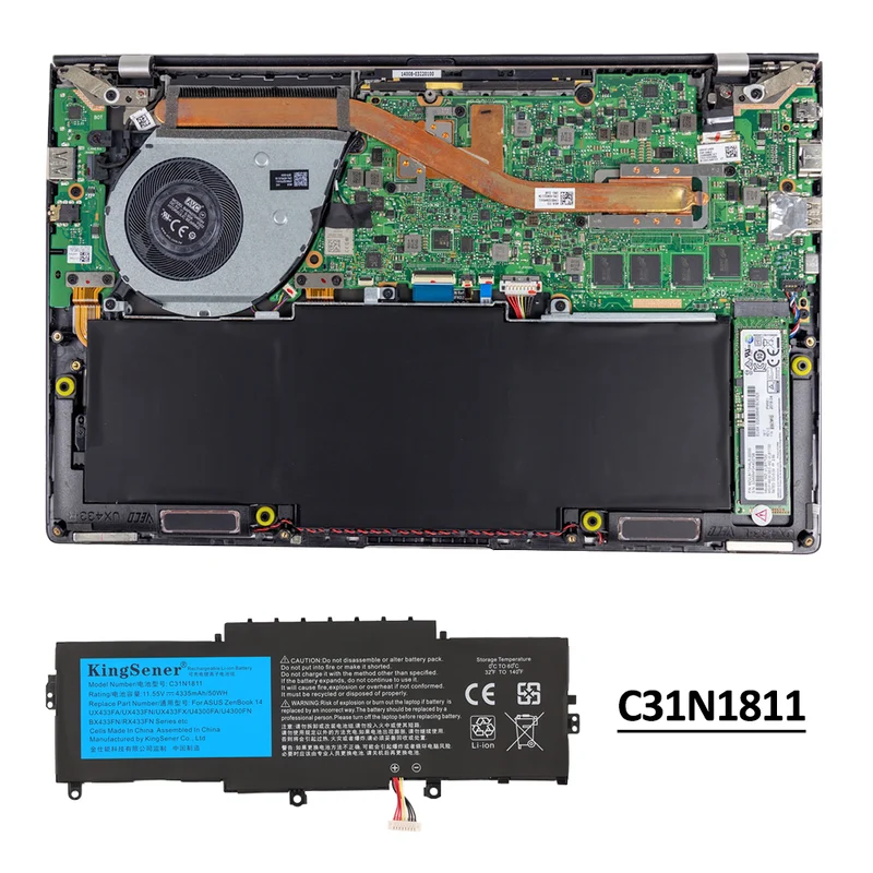 C31N1811 Replacement Battery For ASUS ZenBook 14 UX433F UX433FX Series