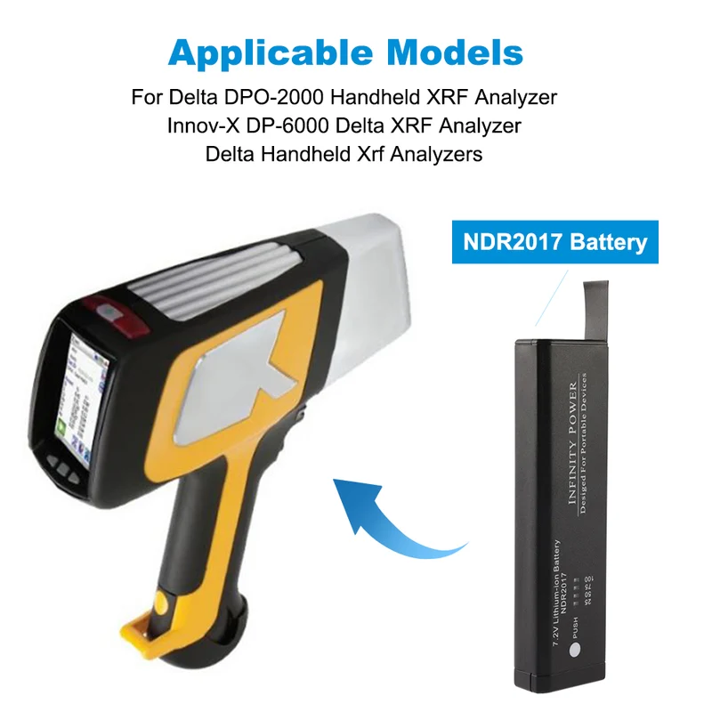 NDR2017 ND2017OL31 Replacement Battery For Olympus Delta DPO-2000 Handheld XRF Analyzer
