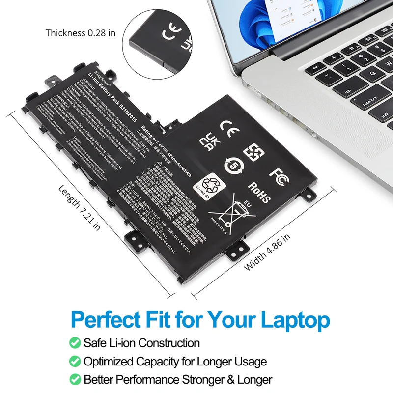 B31N2015 Laptop battery For Asus VivoBook K712EA A712EA R710EA S710EA S712EAM S712EQM