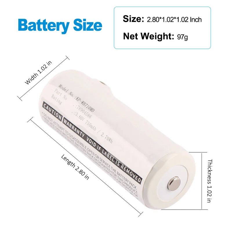 78904586 Replacement Battery For Welch-Allyn Otoscope/Diagnostic Handles 72200 11720