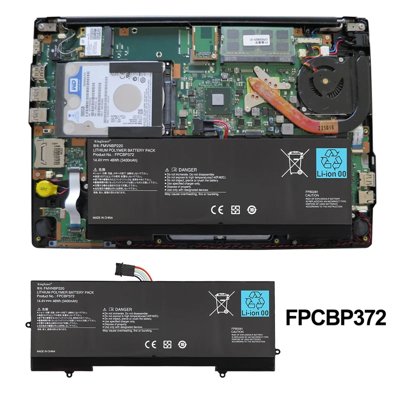 FPCBP372 Laptop Battery For Fujitsu Lifebook U772/E U772/F UH75/K