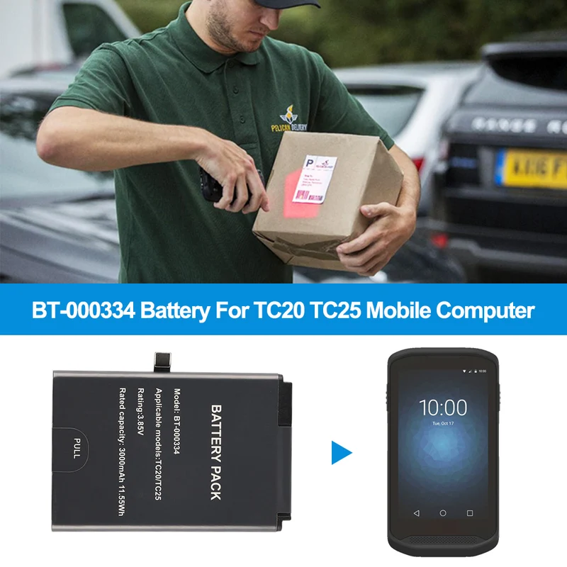 Replacement Battery For Zebra TC20 TC25 BT-000334 Barcode Scanner