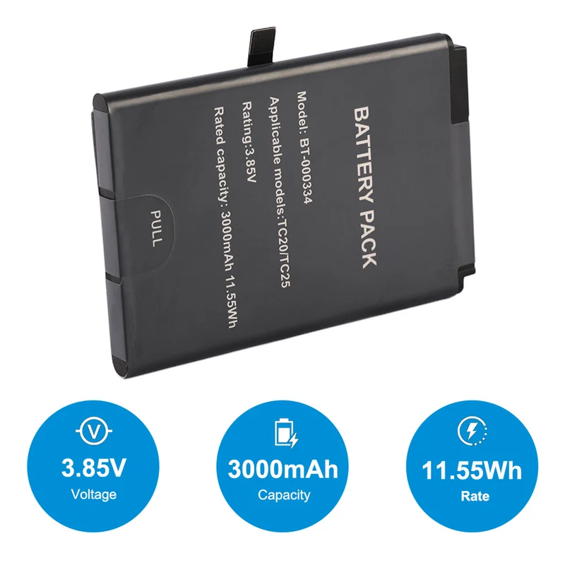 Replacement Battery For Zebra TC20 TC25 BT-000334 Barcode Scanner