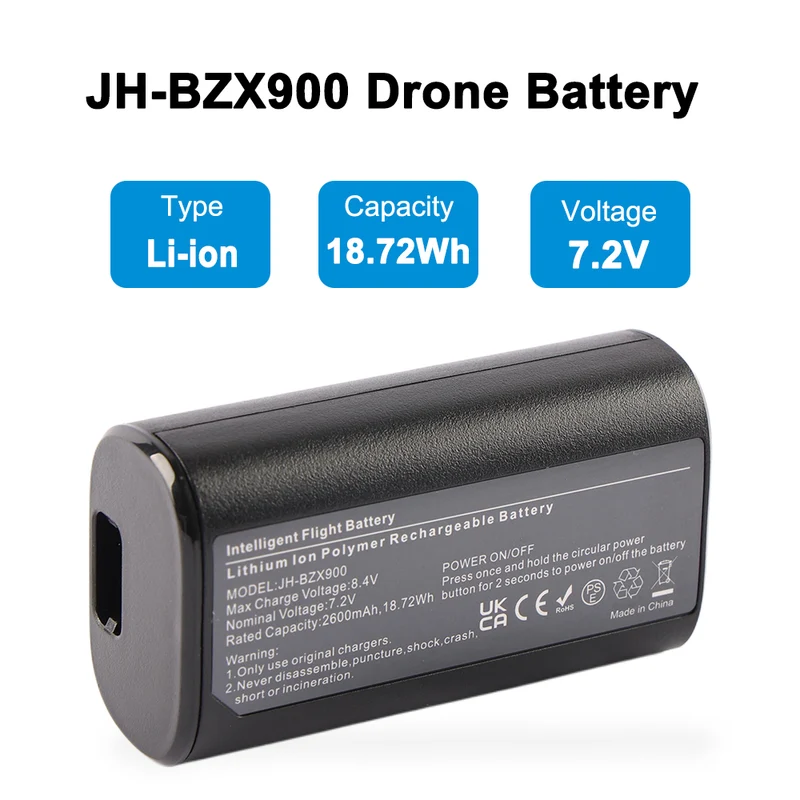 JH-BZX900 Battery For DJI Goggles 2 FPV Goggles V2 2600mAh
