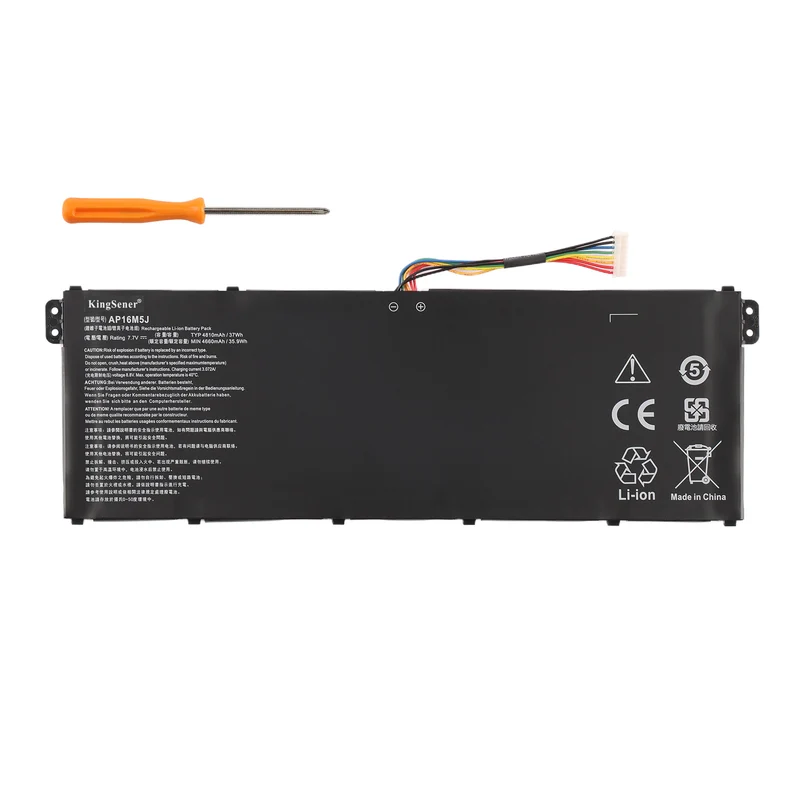 AP16M5J Battery for Acer Aspire 1 A114-31 Aspire 3 A314-31 A315-21 — 7.7V 37Wh 4810mAh