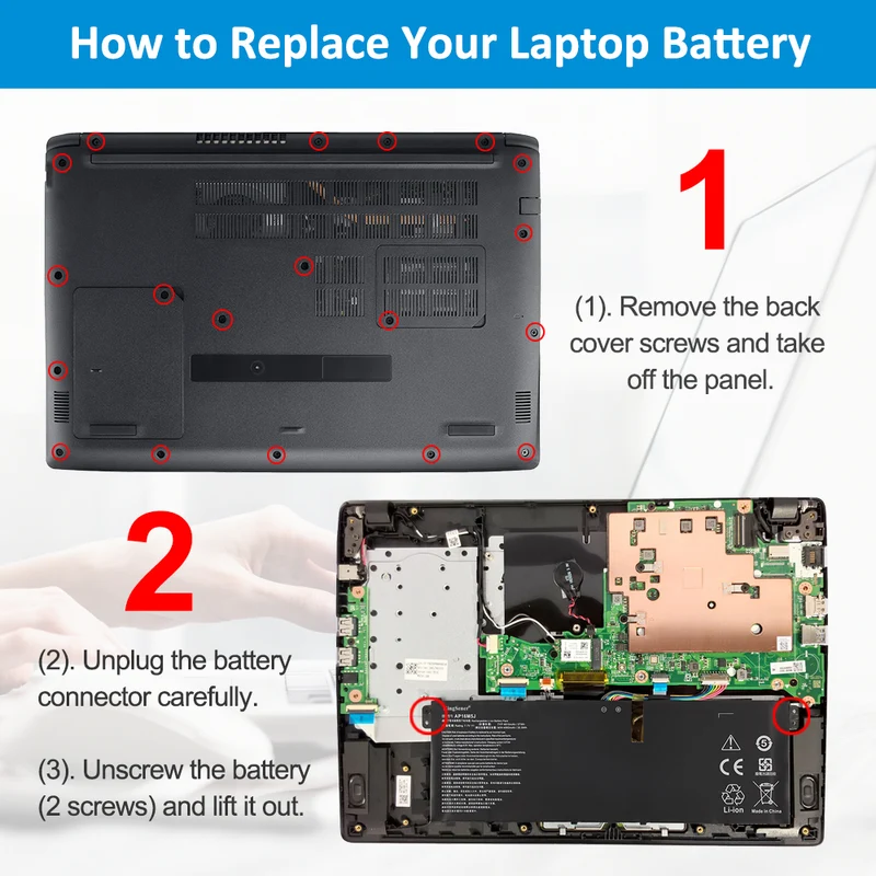AP16M5J Battery for Acer Aspire 1 A114-31 Aspire 3 A314-31 A315-21 — 7.7V 37Wh 4810mAh