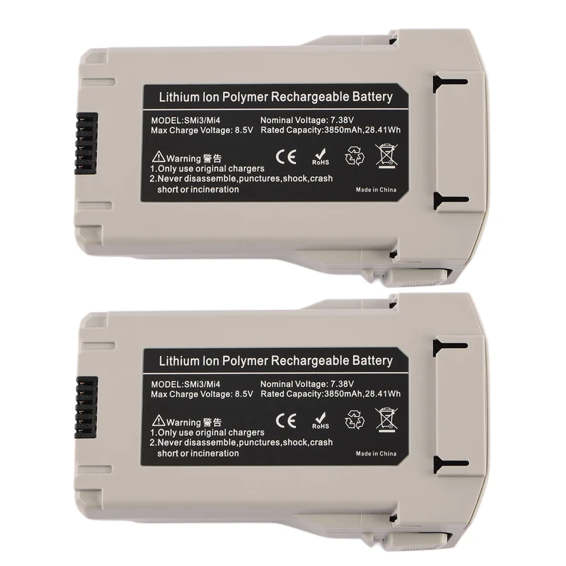 2 PCS DJI Mini 3 Battery BWX140 SMi3 - Intelligent Flight 3850mAh