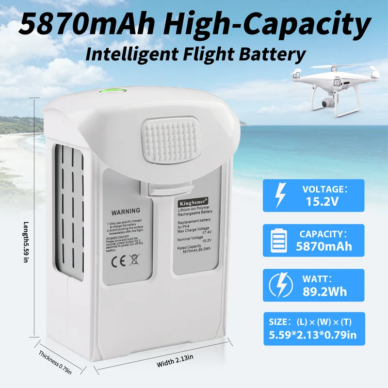 Phantom 4/PH4 Replacement Battery For DJI Phantom 4 Series Drones